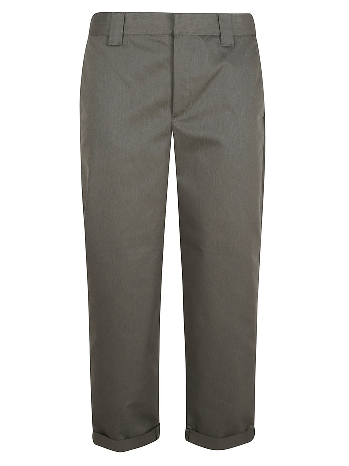 Golden Goose Trousers Military Green Cotton Elastomultiester