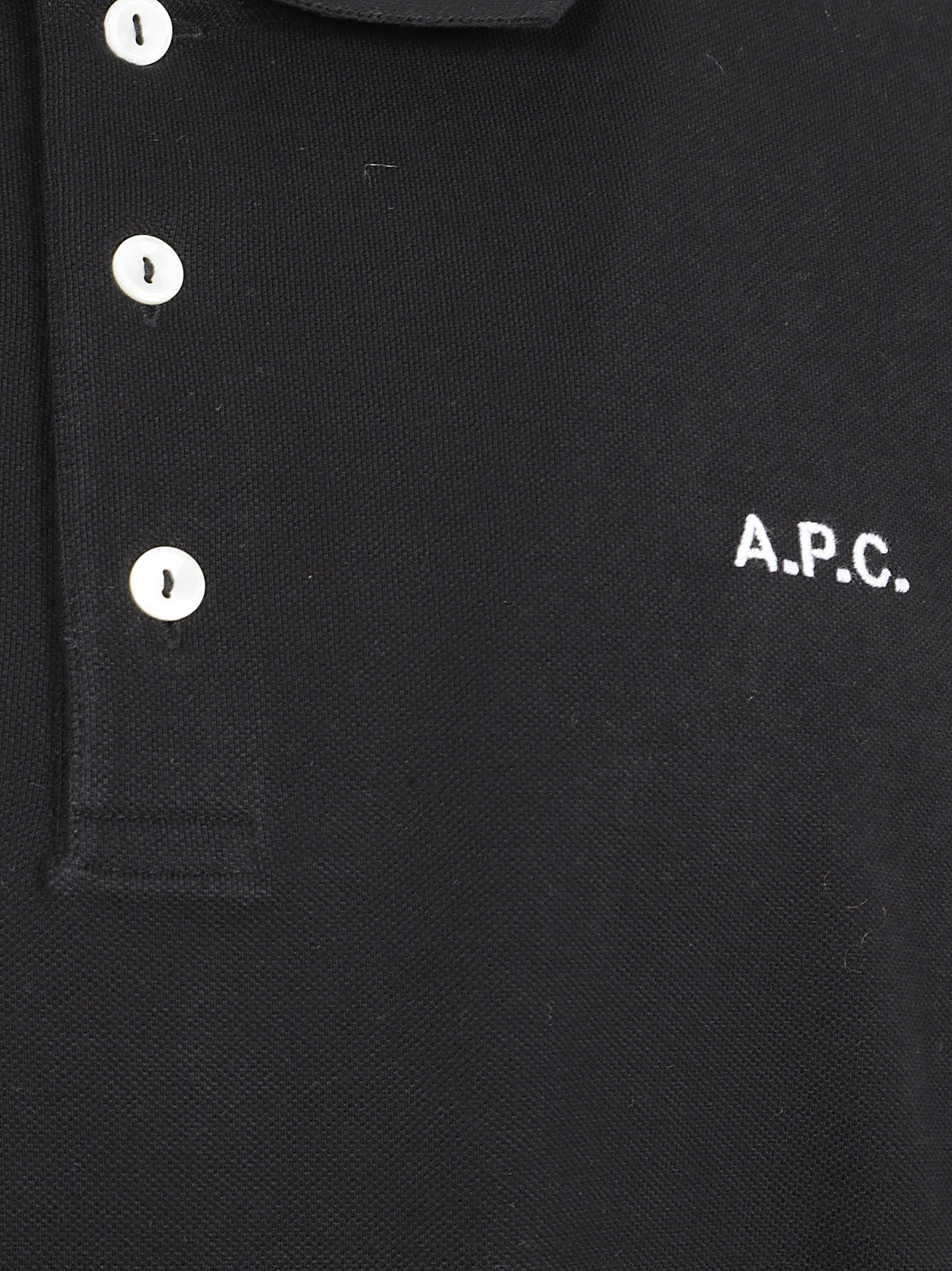 A.P.C. T-shirts and Polos Black Organic Cotton