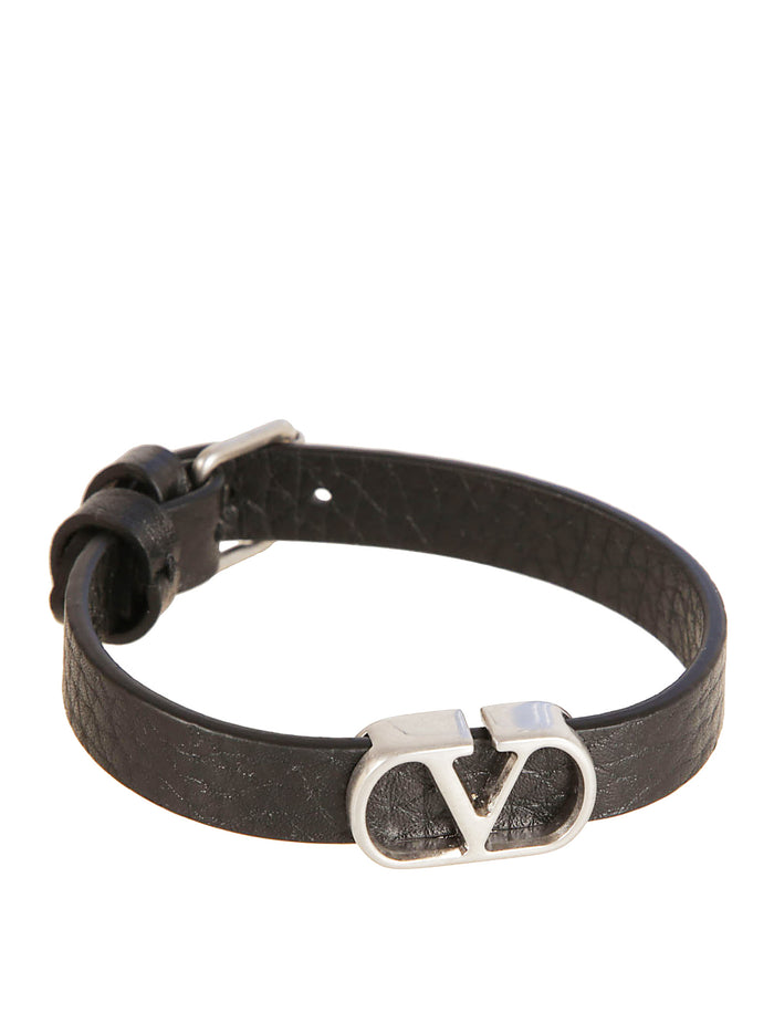 Valentino Garavani Bijoux Black Calf Leather - Bos Taurus