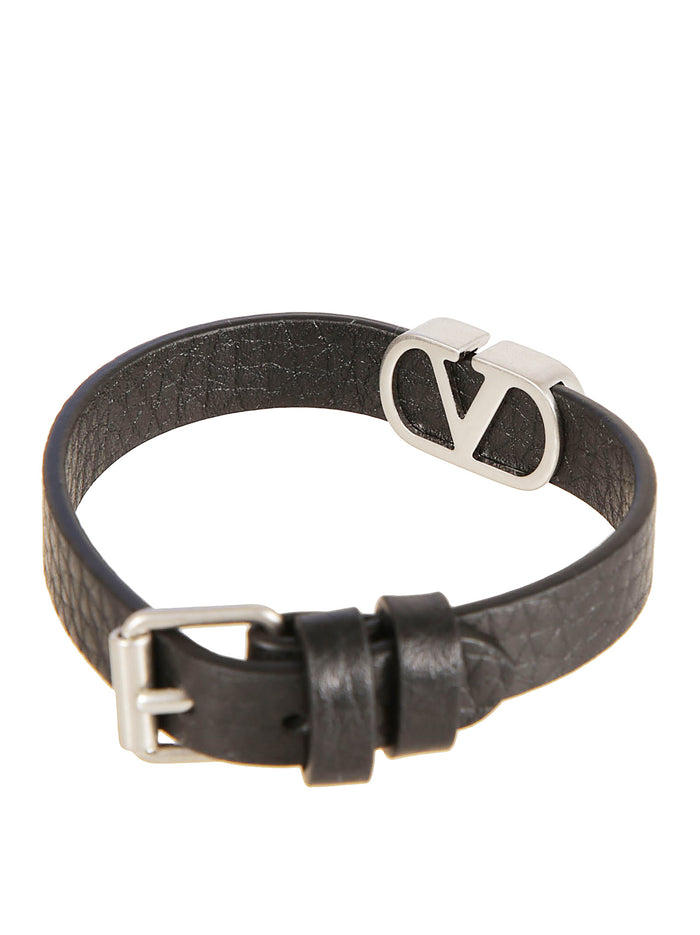 Valentino Garavani Bijoux Black Calf Leather - Bos Taurus
