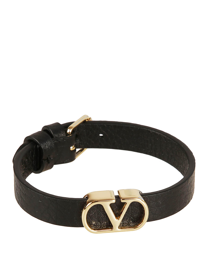 Valentino Garavani Bijoux Black Calf Leather - Bos Taurus