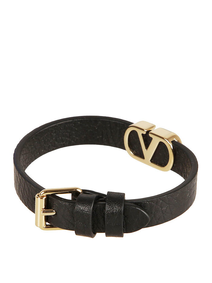 Valentino Garavani Bijoux Black Calf Leather - Bos Taurus