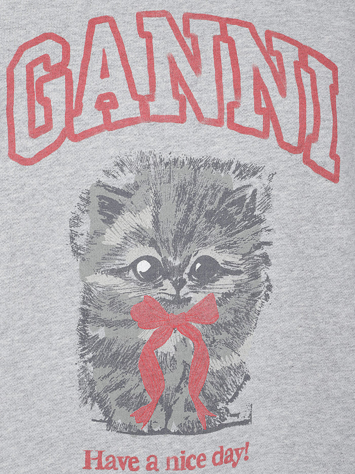 GANNI Sweaters Grey Organic Cotton