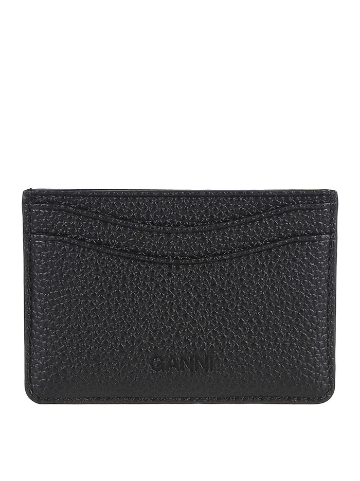 GANNI Wallets Black