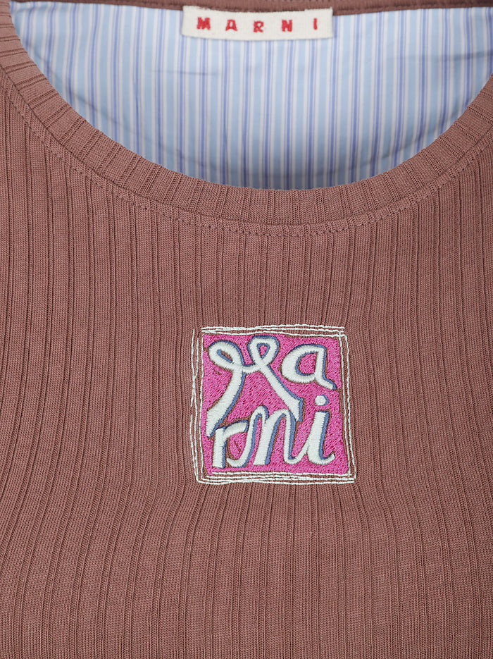 Marni Dresses Tobacco Cotton Knit