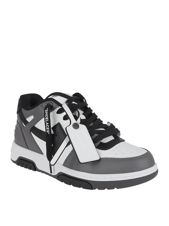 Off White Sneakers Dark Grey - Black Recycled Polyester Bov