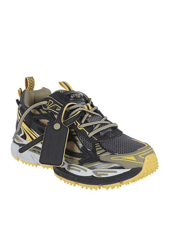 Off White Sneakers Black - Ocher Yellow Rubber
