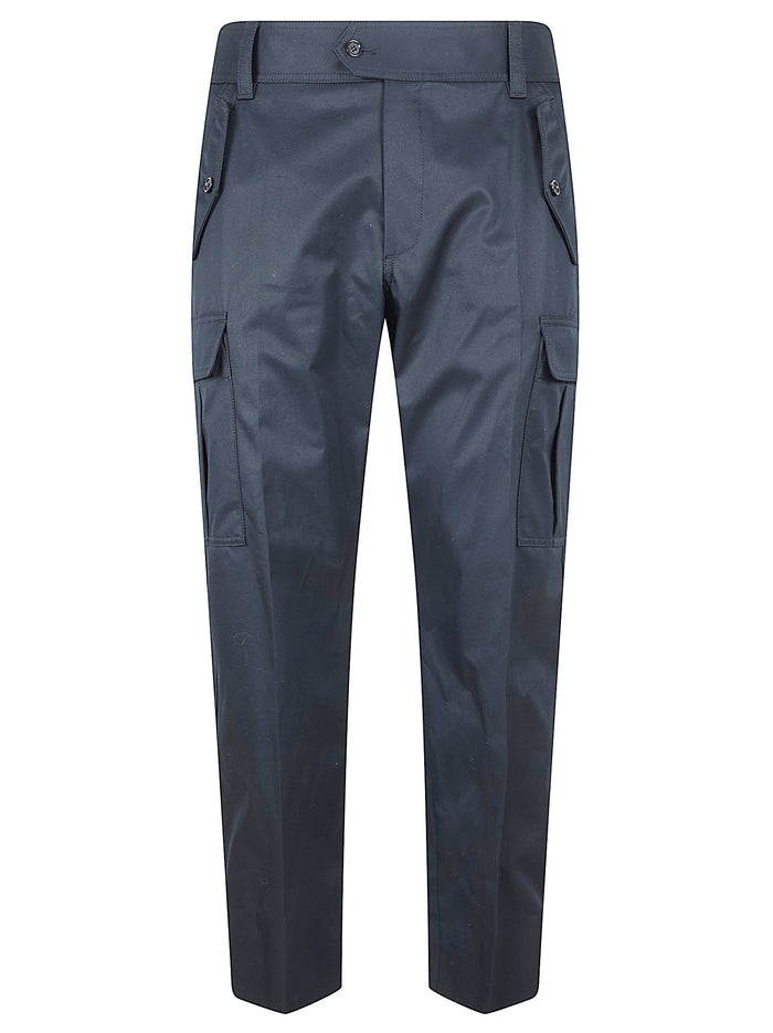 Alexander McQueen Trousers Black Cotton