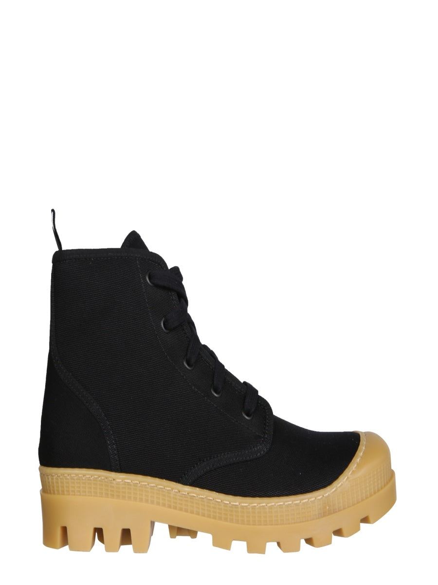 Hiking Boot Black Canvas