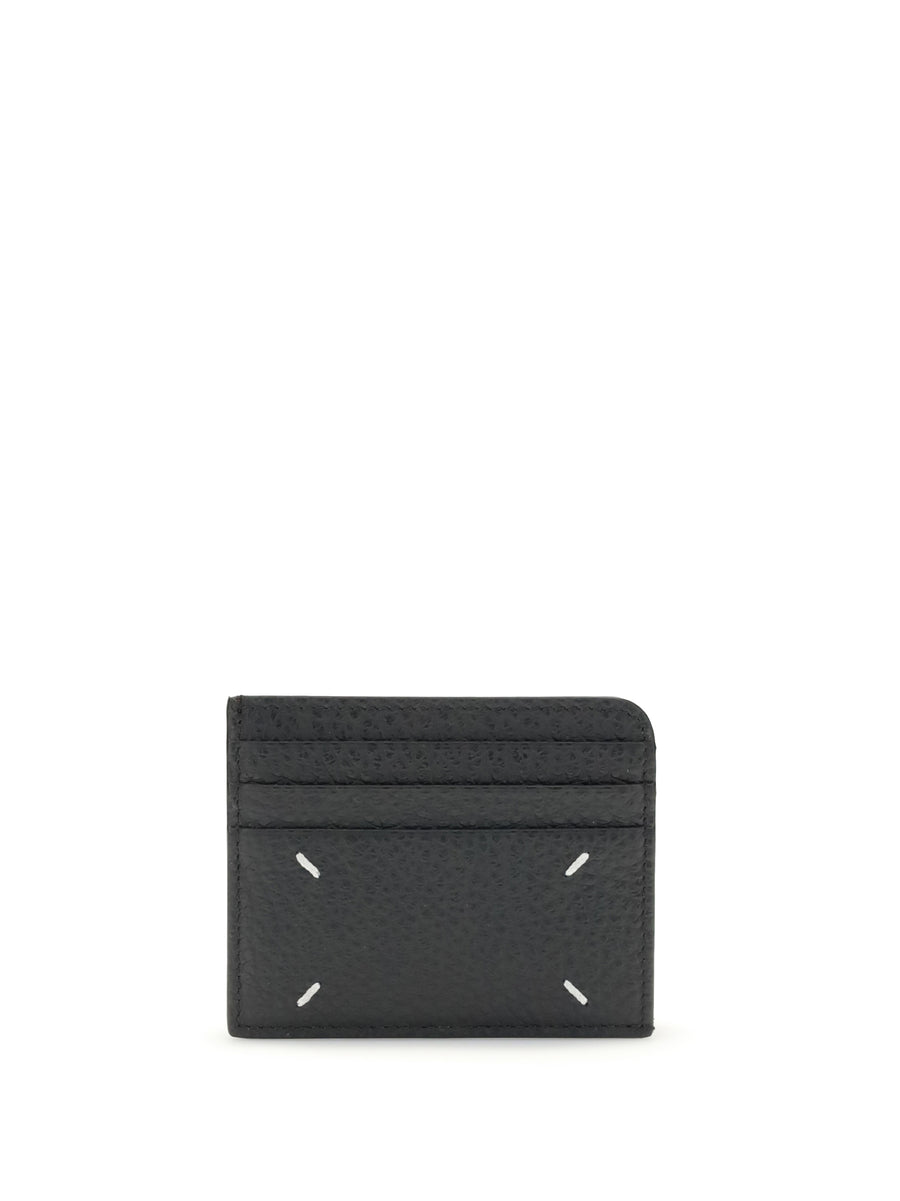 Leather Card Holder Black Calf Wallets & Purses
