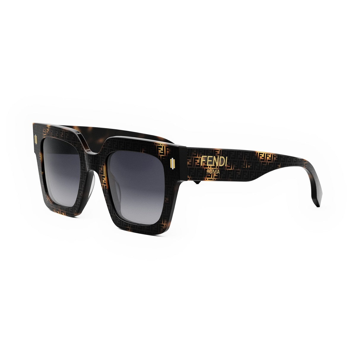 Fendi Roma Tortoiseshell Acetato Sunglasses