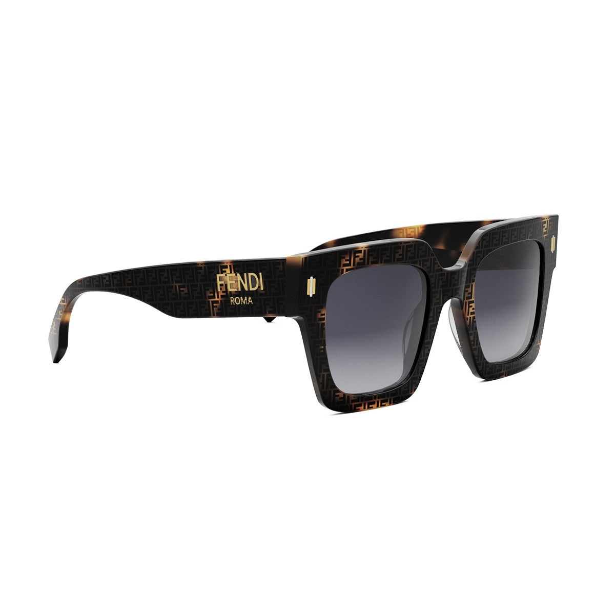 Fendi Roma Tortoiseshell Acetato Sunglasses