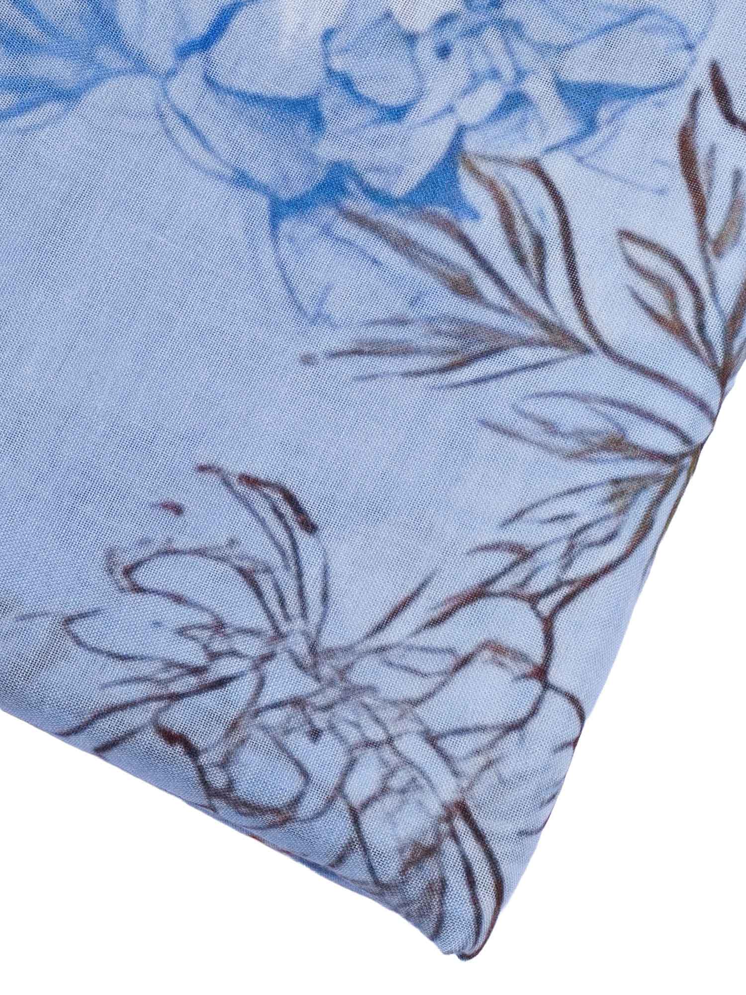 Perla Stole Blue Modal Silk Scarf