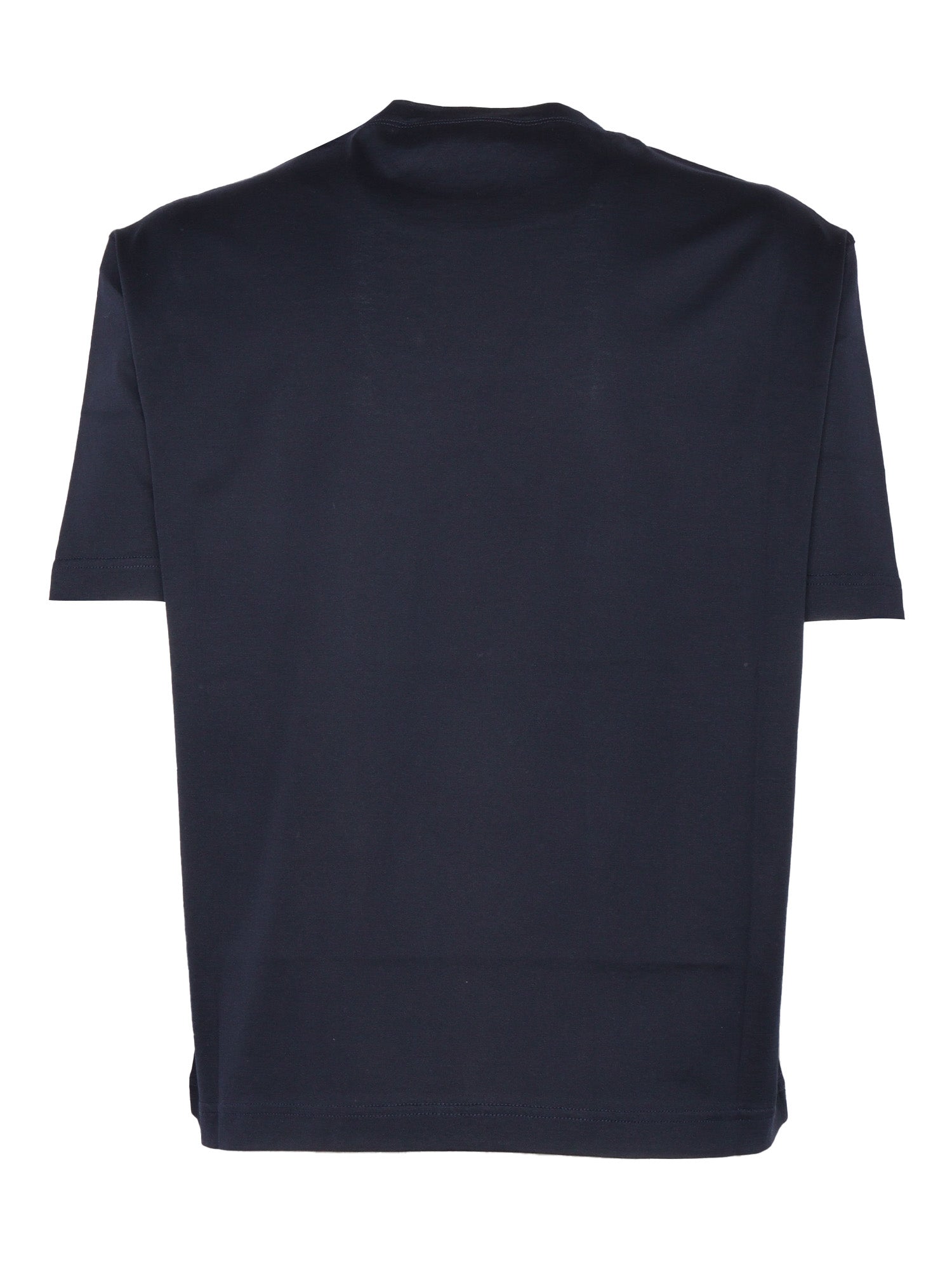 TSHIRT SS Blue Cotton Short Sleeves T-shirt
