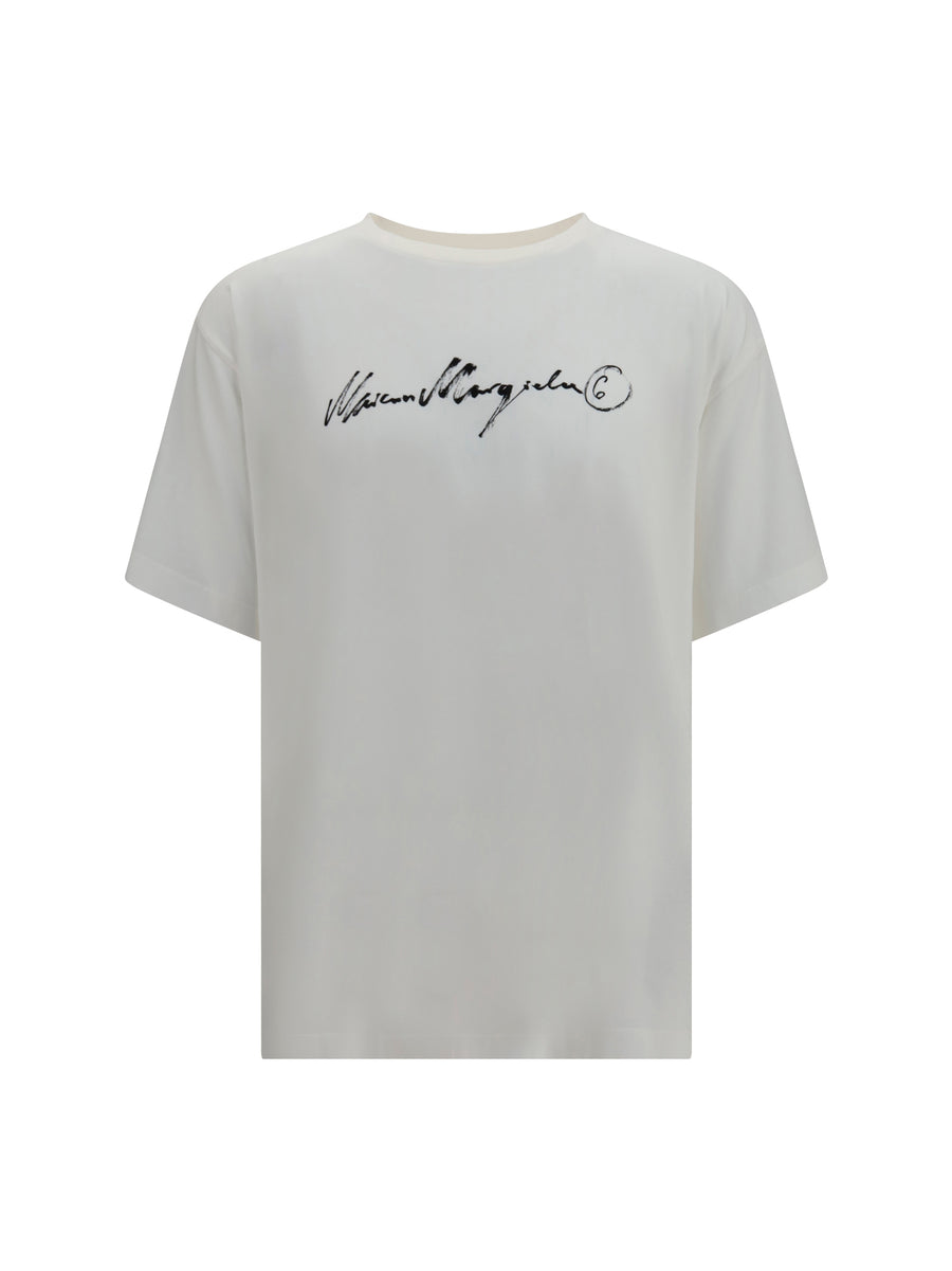 MM6 Maison Margiela 100% Cotton t-shirt in white