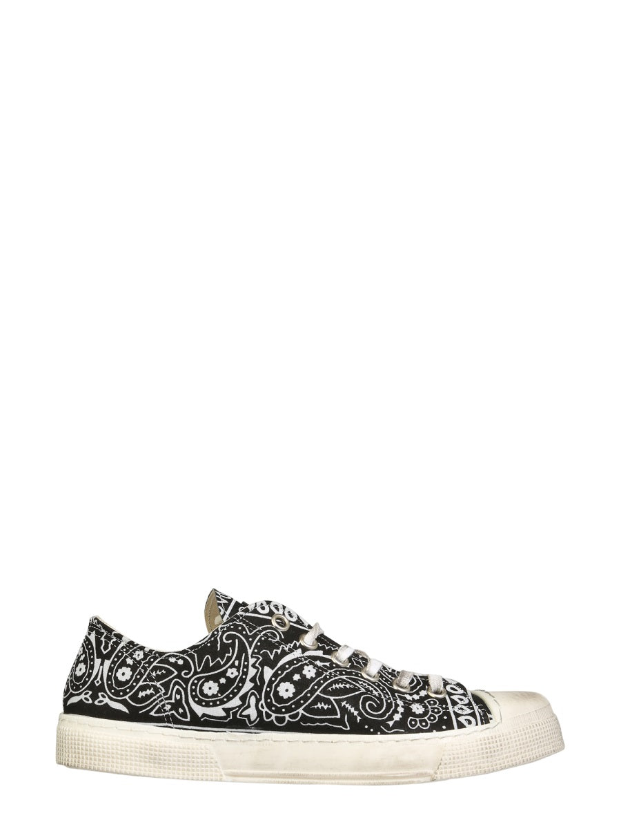Jean Michel Low Sneakers Black Cotton Trainers