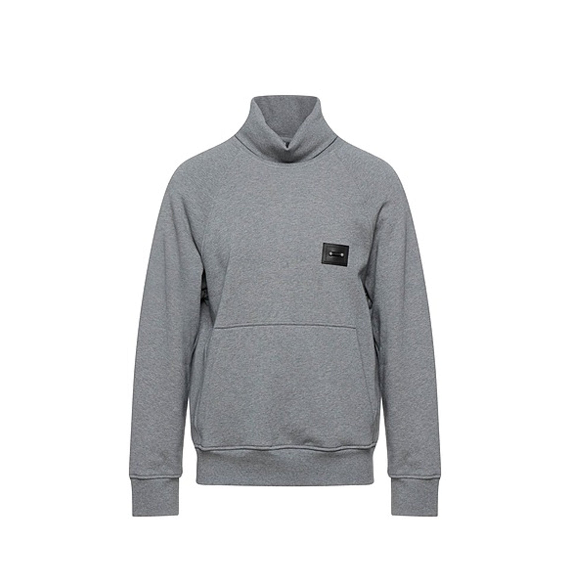 Neil Barrett Jewel Turtleneck Sweatshirt Gray Cotton