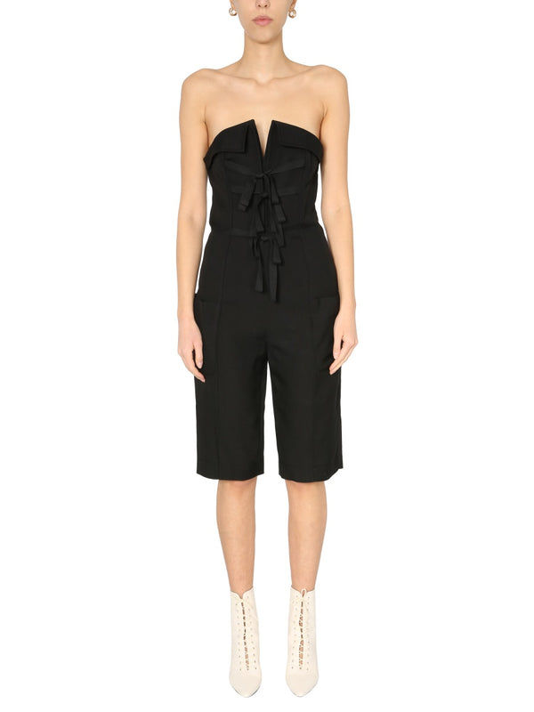 Elegant Black Mini Dress Jumpsuits