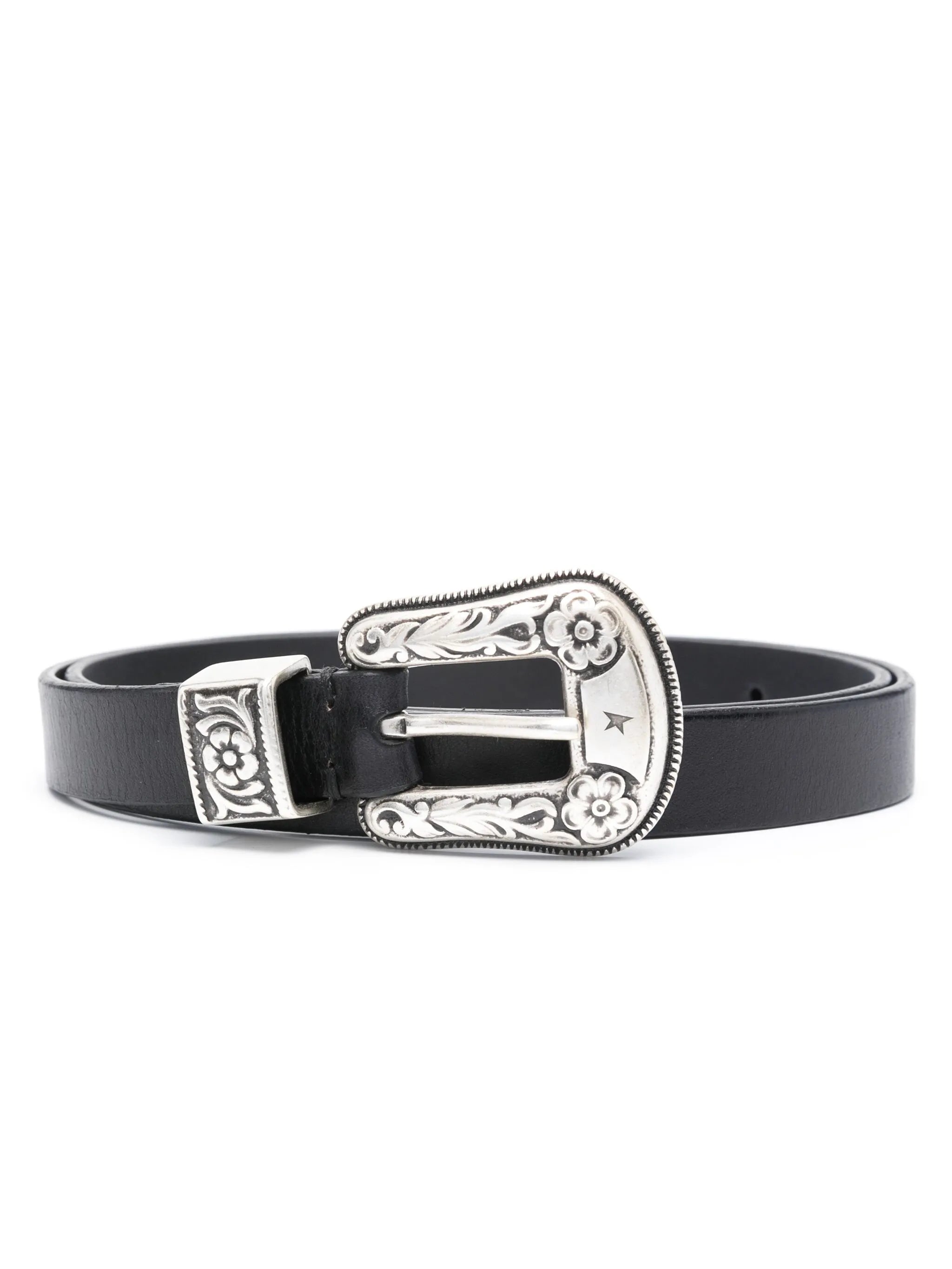 New Belt Black Leather Cintura