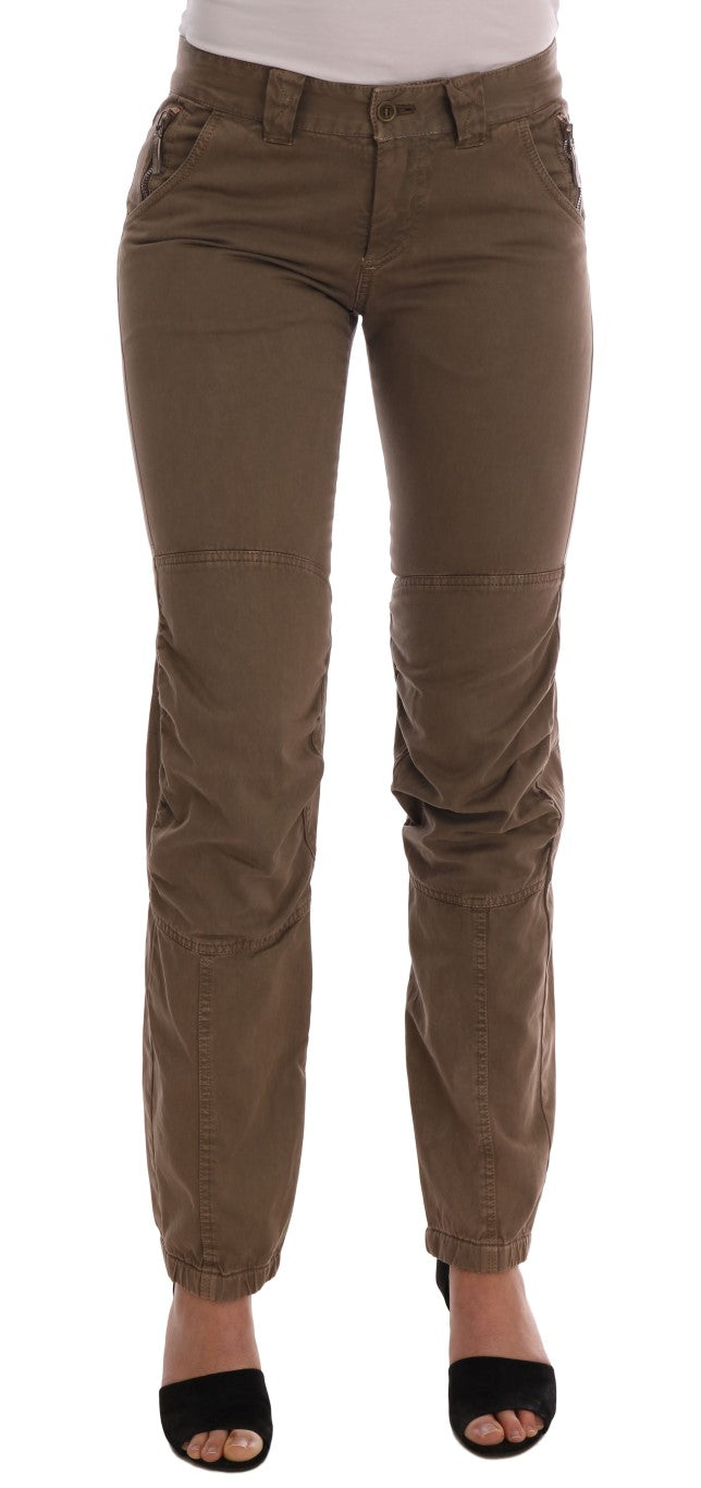 Ermanno Scervino 100% Cotton trousers in brown