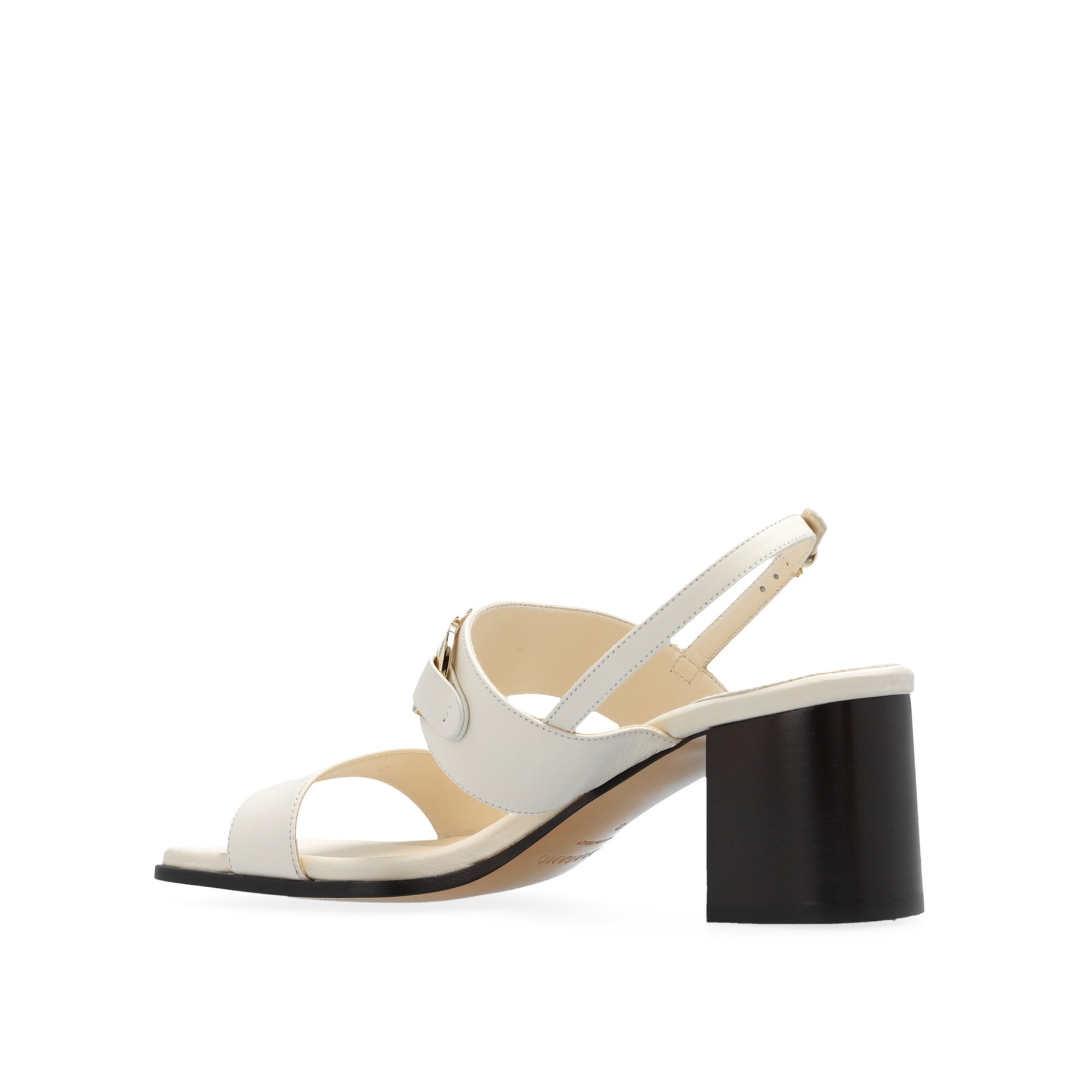 Lou Leather Sandals White Calf
