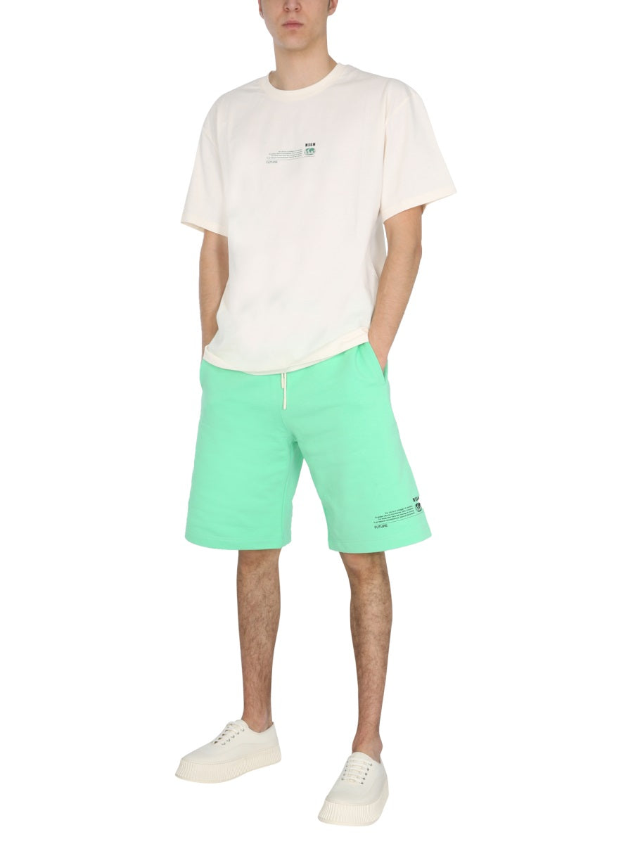 Green Bermuda Shorts Coo