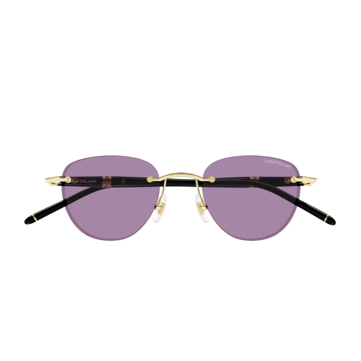 Montblanc Mb0412s Linea Meisterstuck Black Iniettato/metallo Sunglasses