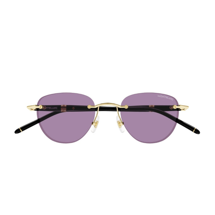 Montblanc Mb0412s Linea Meisterstuck Black Iniettato/metallo Sunglasses