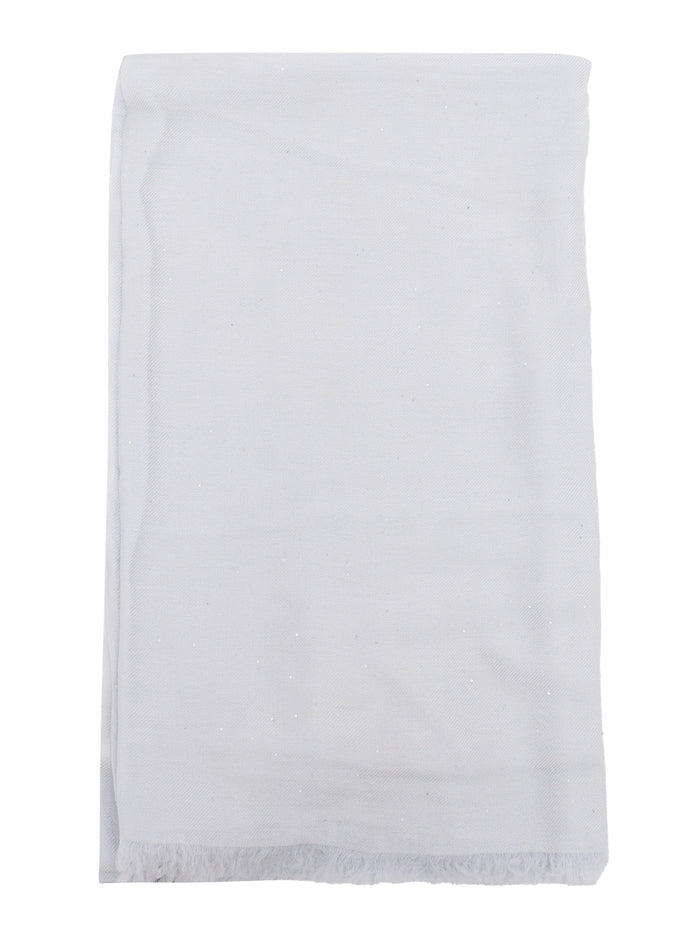 Raissa stole Light Blue Wool Polyester Scarf