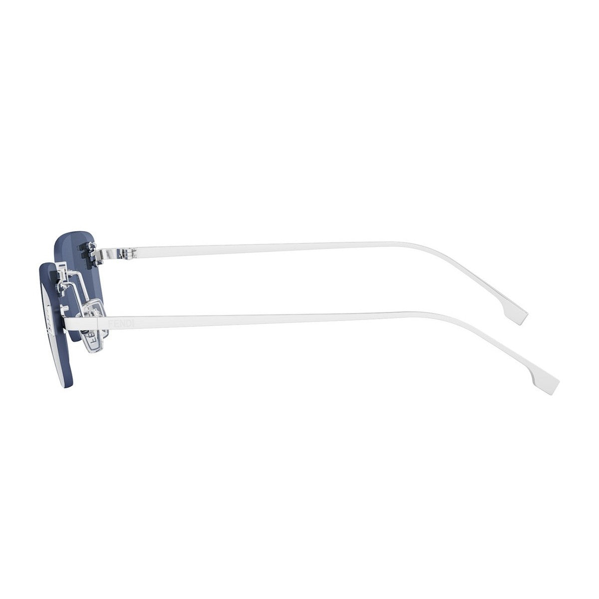 Fendi First Crystal Silver Metallo Sunglasses