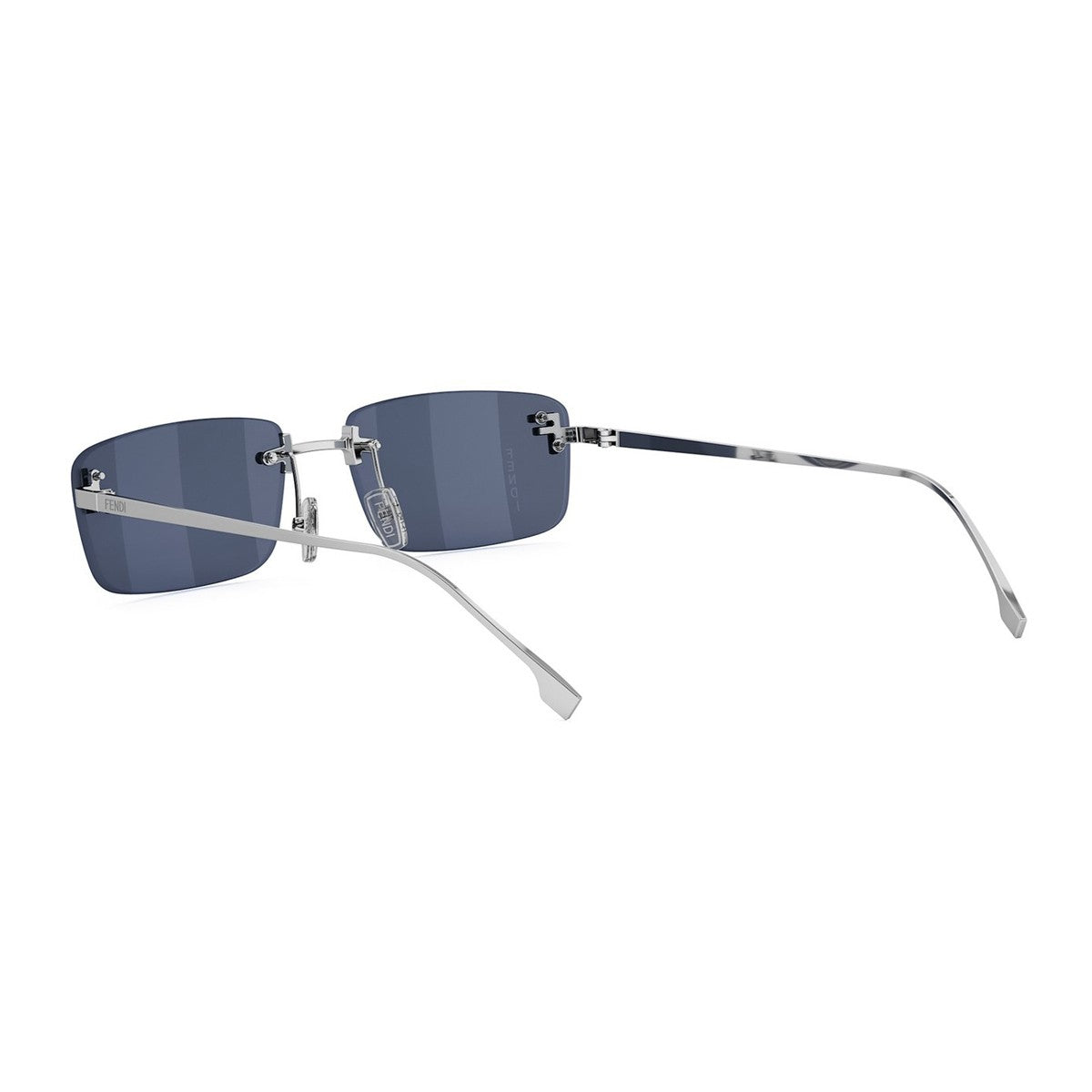 Fendi First Crystal Silver Metallo Sunglasses