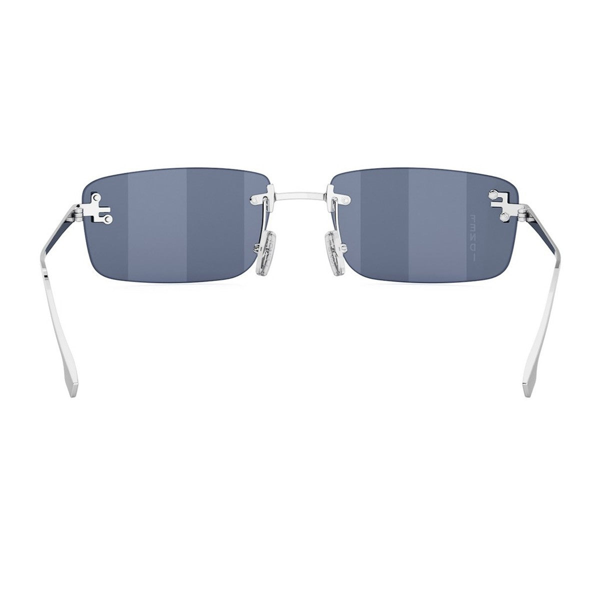 Fendi First Crystal Silver Metallo Sunglasses