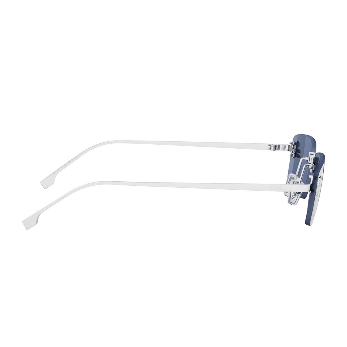 Fendi First Crystal Silver Metallo Sunglasses