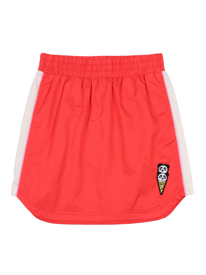 SKIRT Red Cotton Fabric 2 Polyester