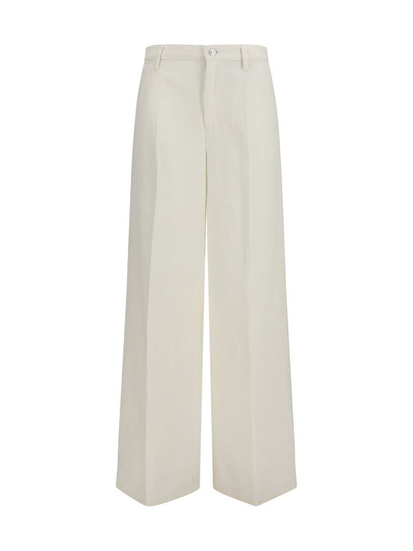 7for 100% Cotton trousers in beige