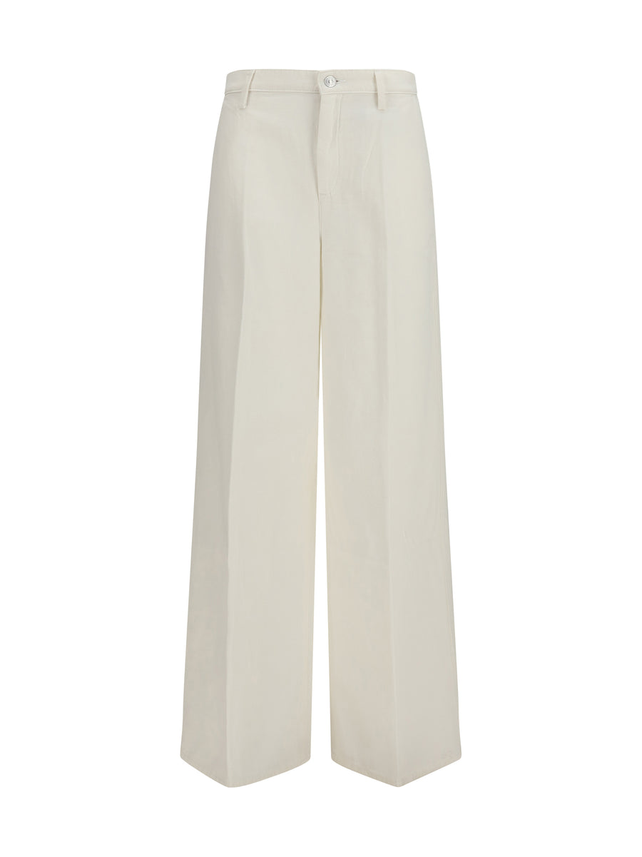 7for 100% Cotton trousers in beige