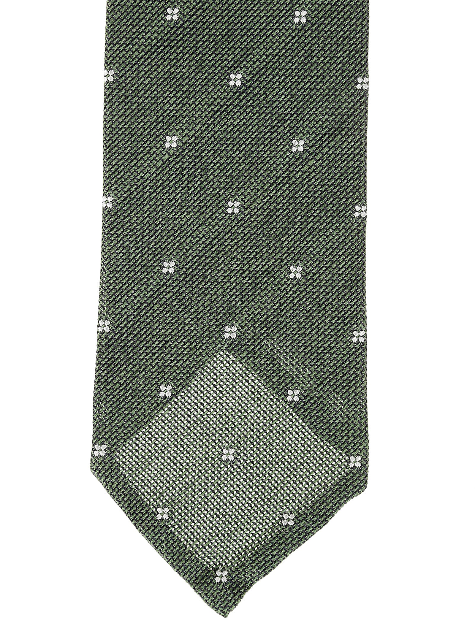 Tie Green Linen-silk