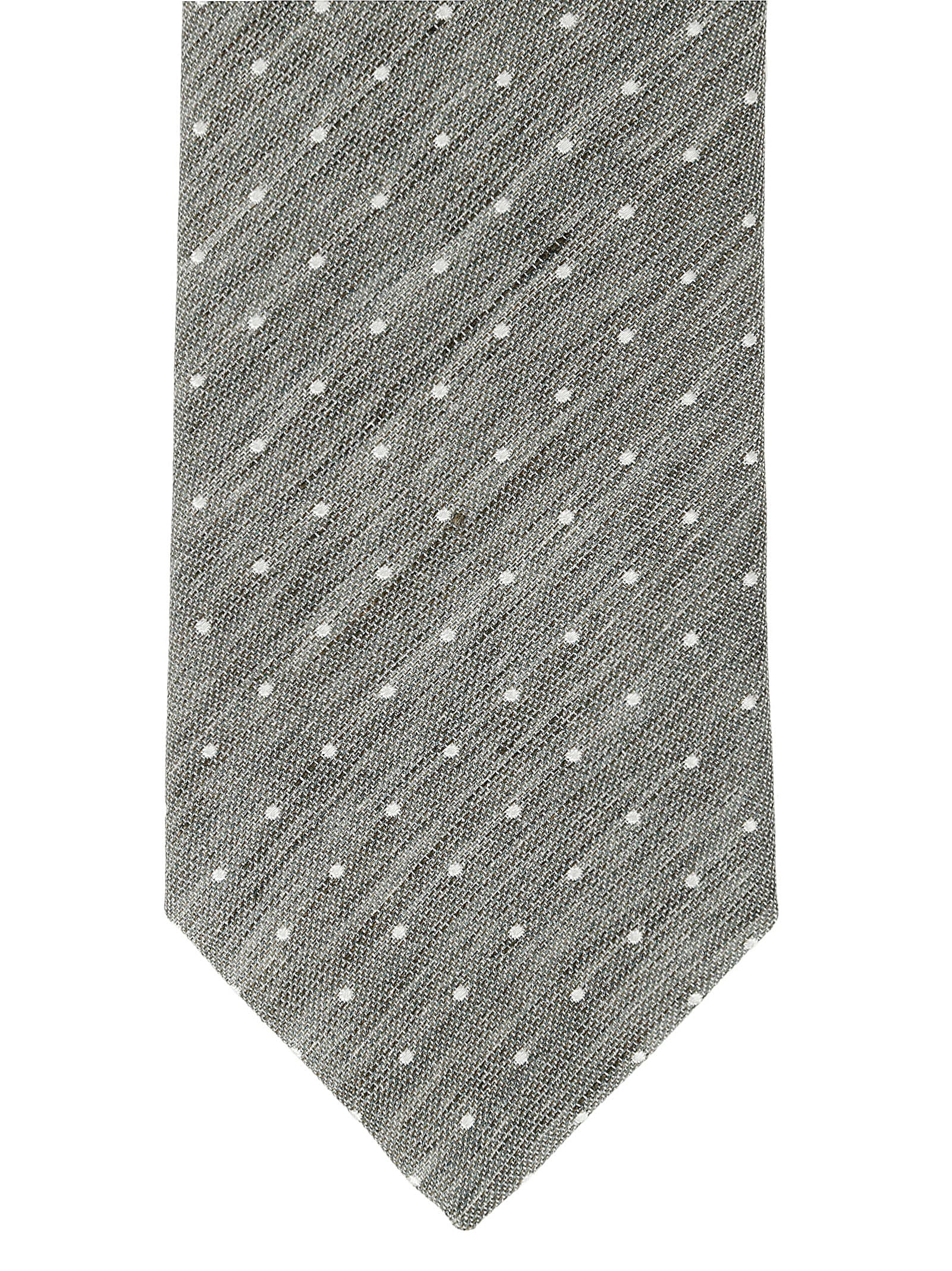 Tie Green Cotton - Linen Silk