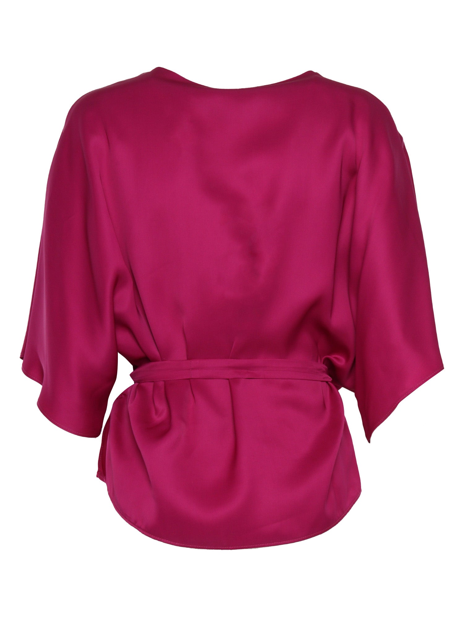 Belted blouse Fuchsia Viscose