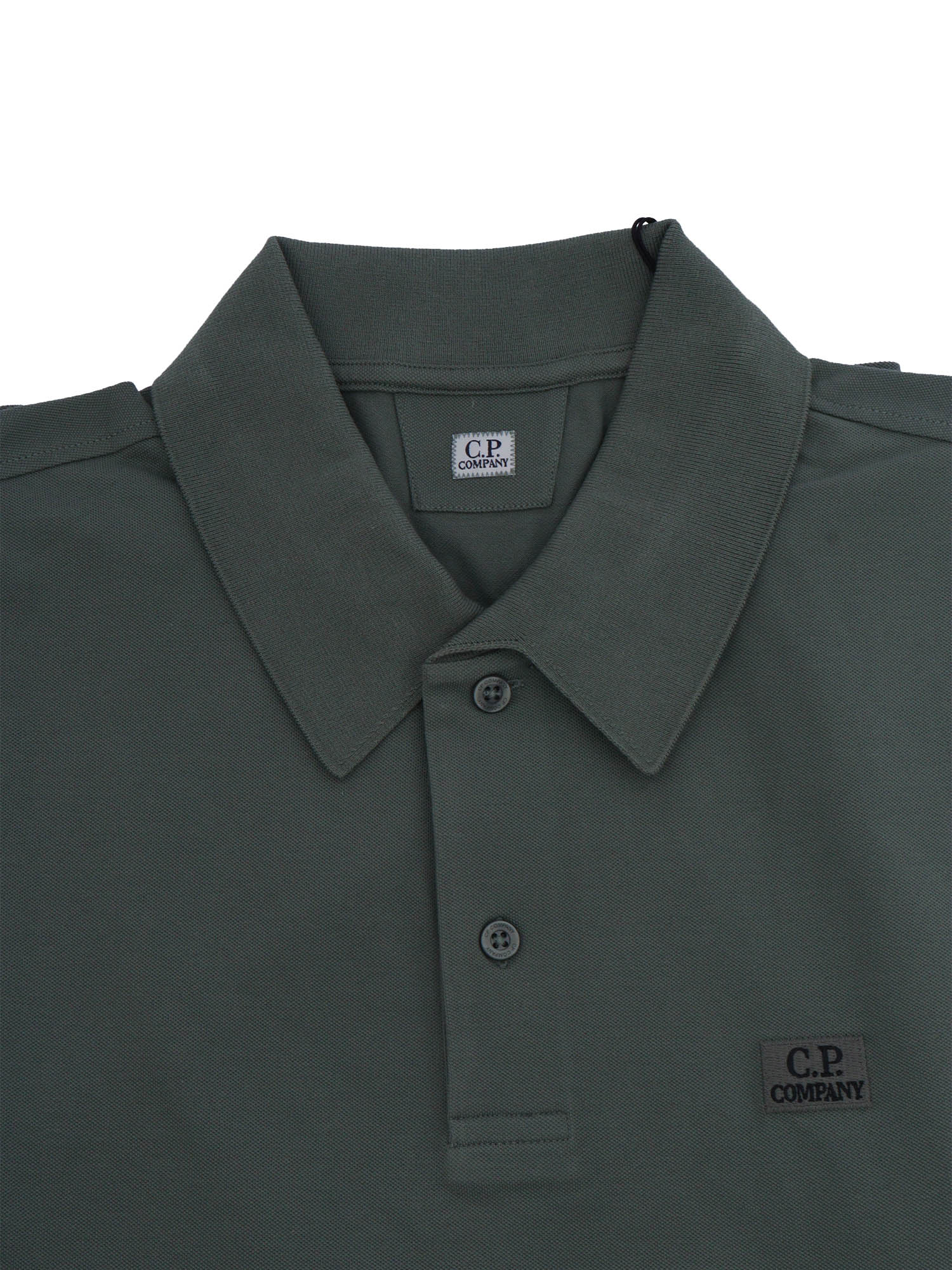 Polo - Short Sleeve Green Cotton Elastane Shirt