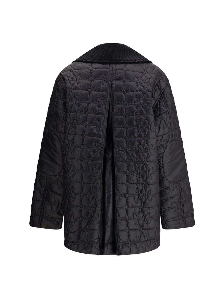 Glossy Finish Down Jacket Phantom Nylon Puffer