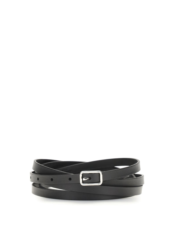 Givenchy 100% calf leather belt in black