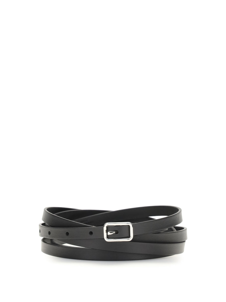 Belt Double Calfskin Black Calf Leather