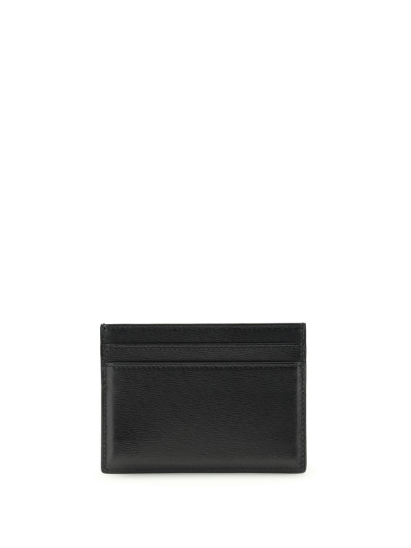 Card Holder Tiny Cassandre Black Calf Leather Umbrellas