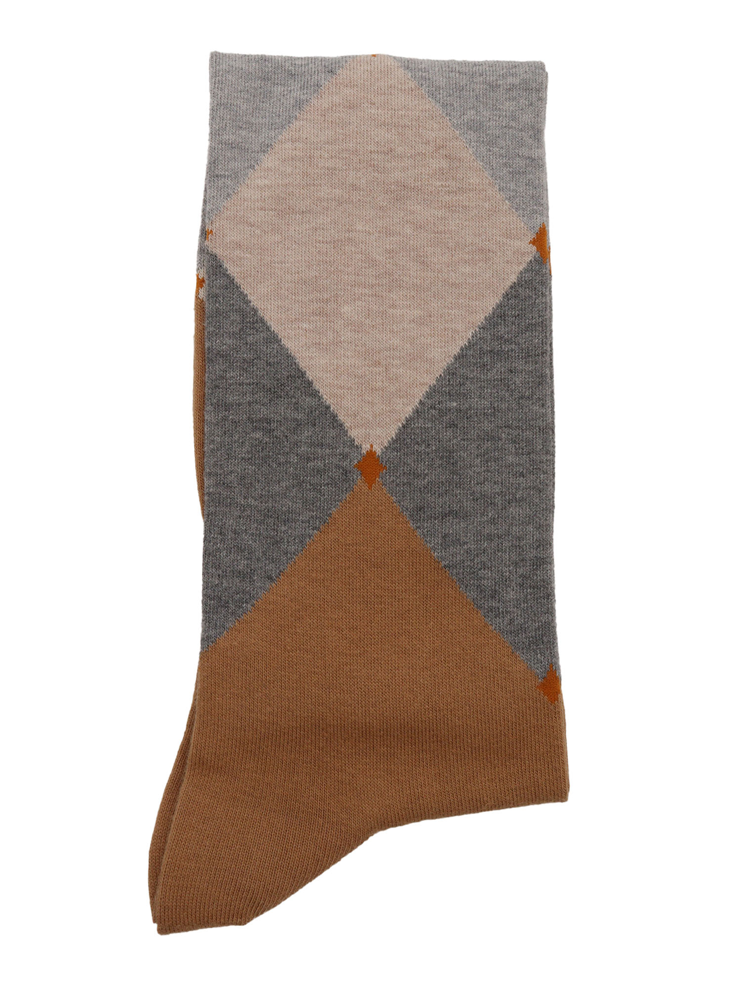 Socks Beige Cotton Polyamide Elastane