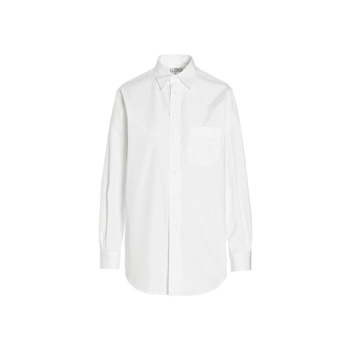 Mison Margiela Long Poplin Shirt White Cotton