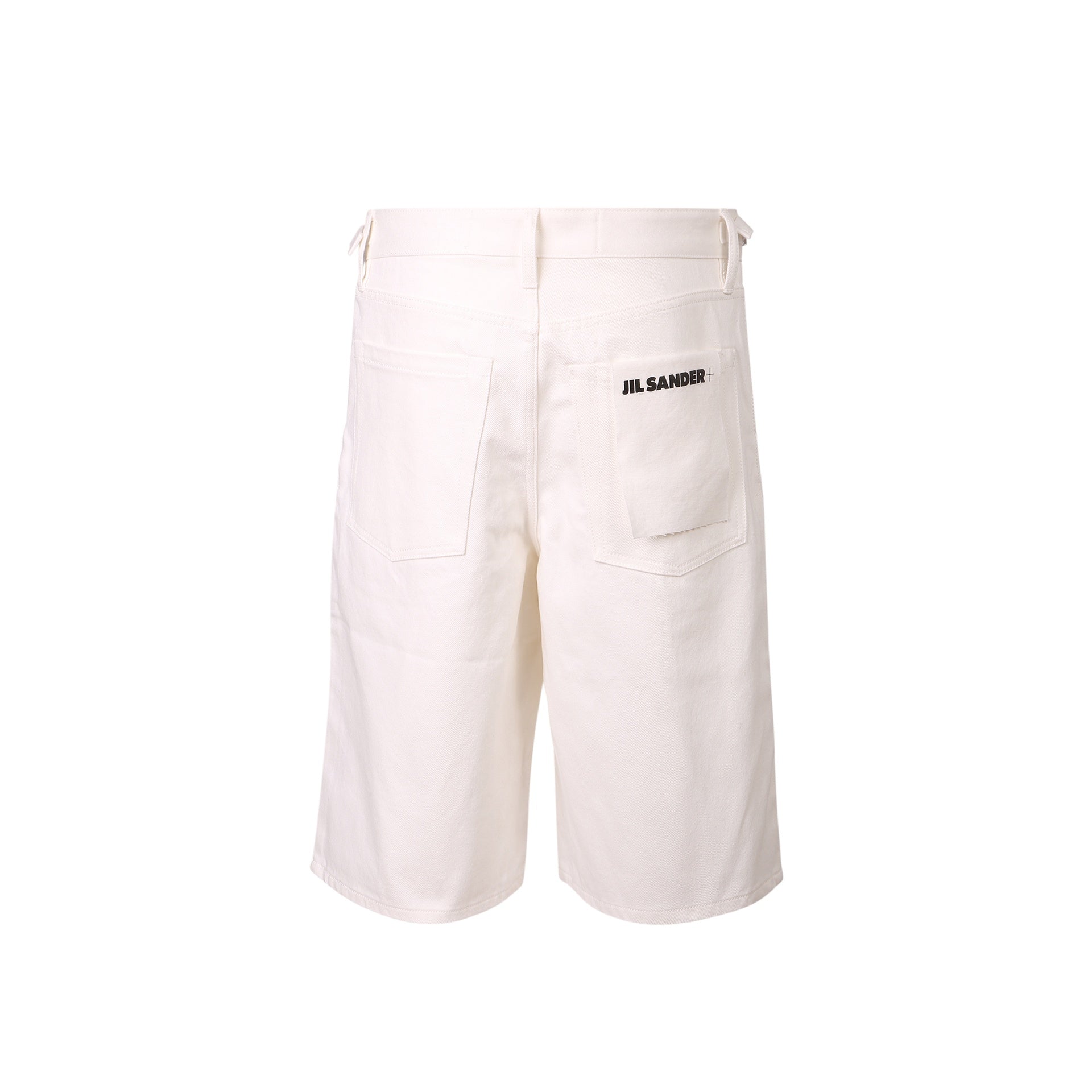 Jil Sander Denim Shorts White Cotton