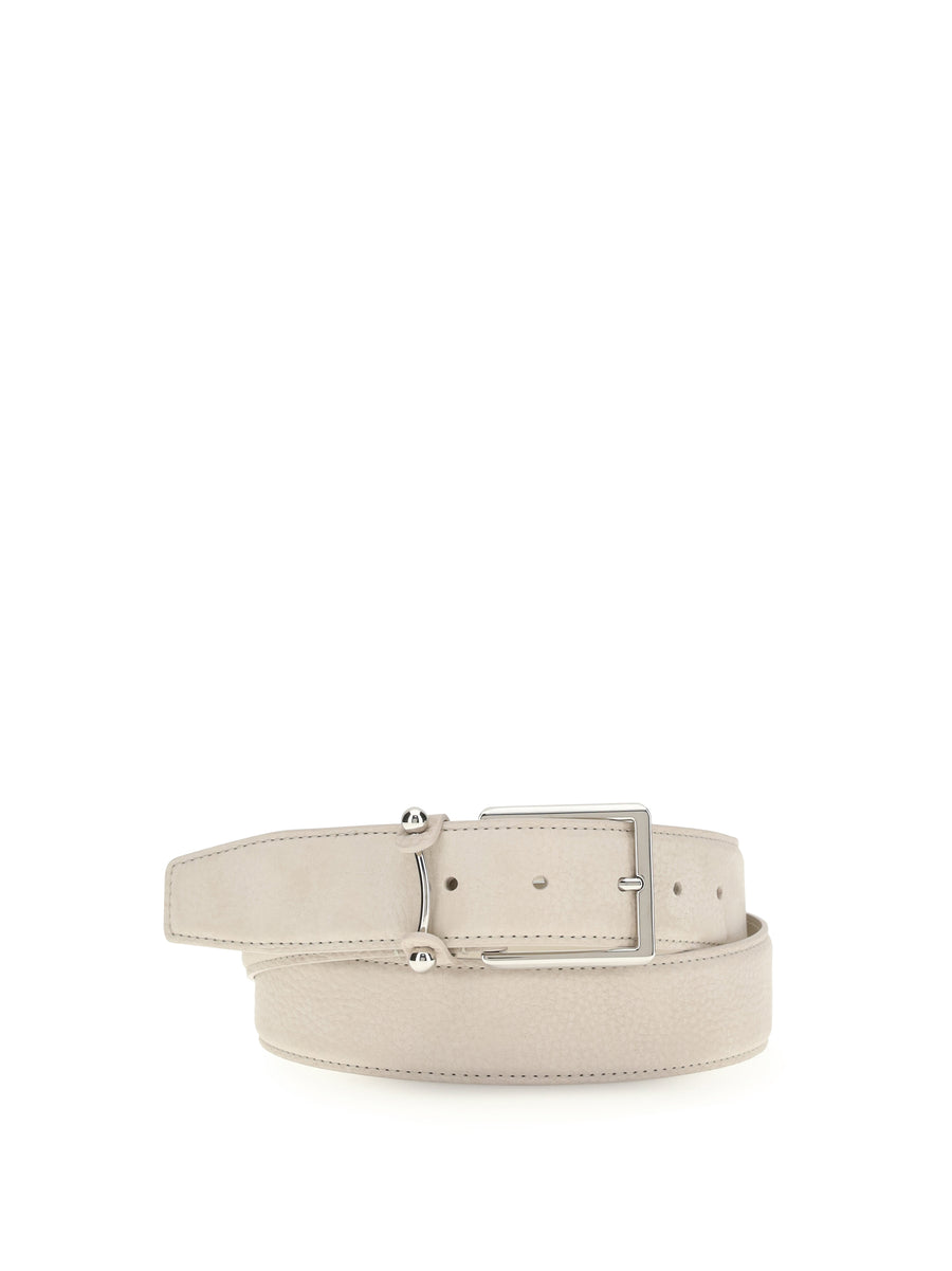 Christian Louboutin 100% calf leather (Bos Taurus) belt in beige