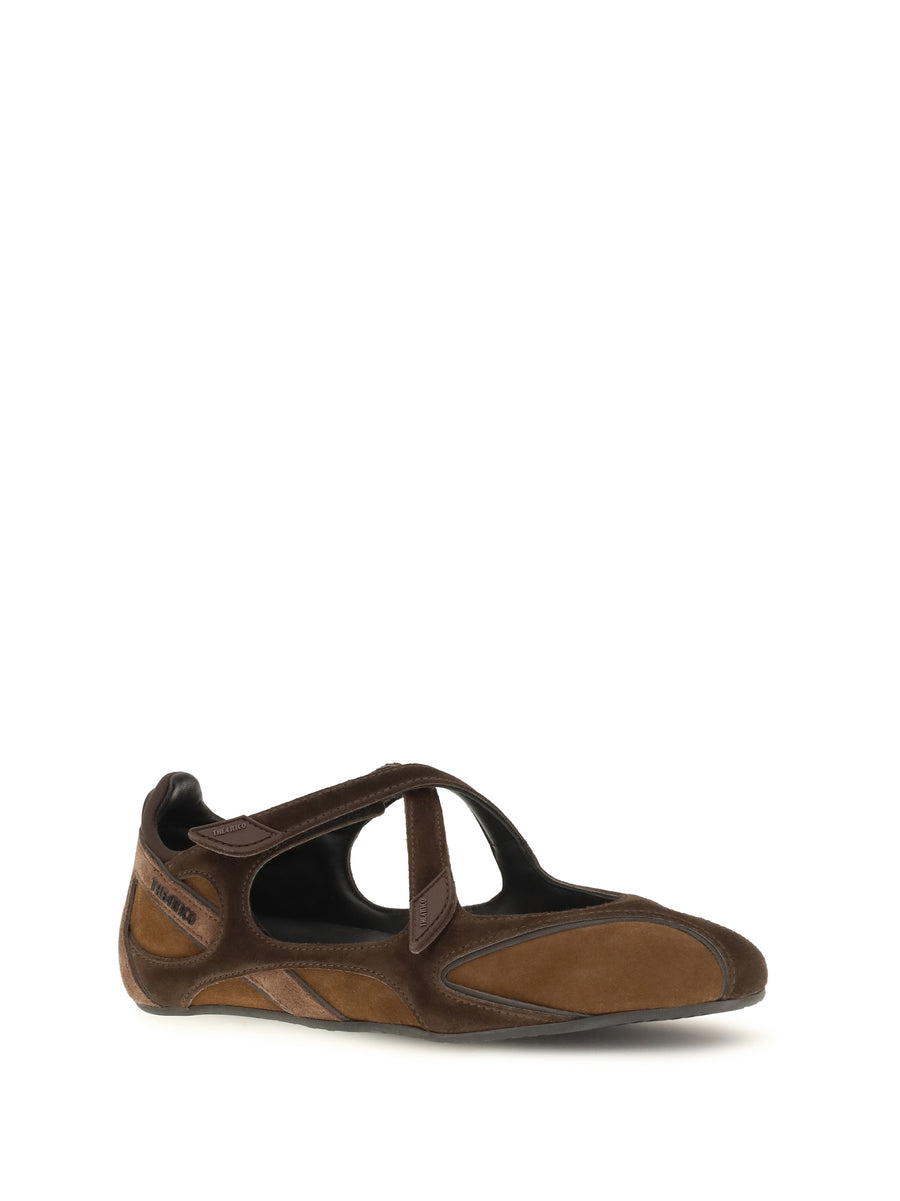 Ballerina Shoes Nomad Calf Leather Brown