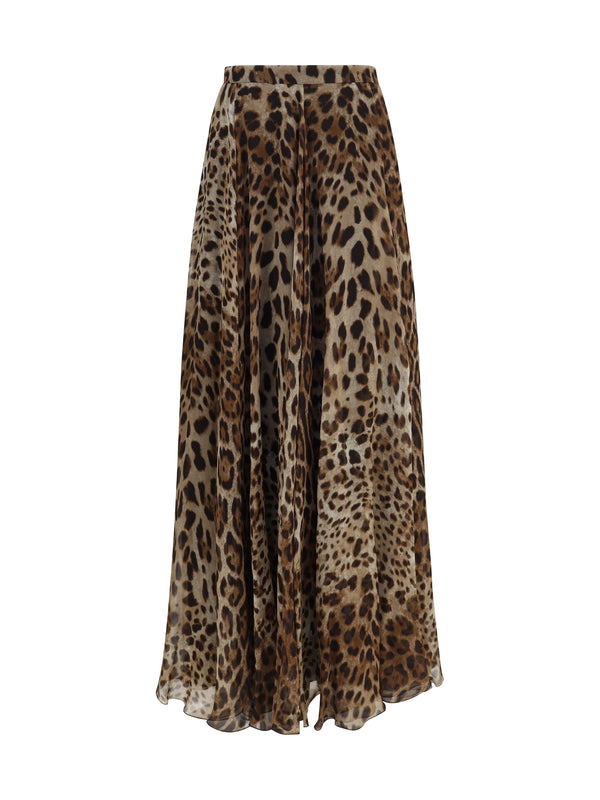 Dolce & Gabbana 100% Silk skirt in beige